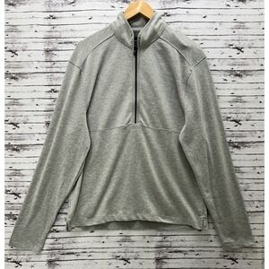 Johnnie-O 1/4 Zip Pullover Men's Medium Gray Sand Gately JMKO4240